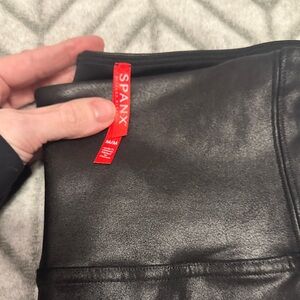 SPANX Shiny Black Leggings